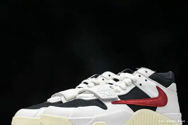 Cheap LUCY University Jordan Jumpman Travis Red x Scott Jack FZ8117-101 TR 0506